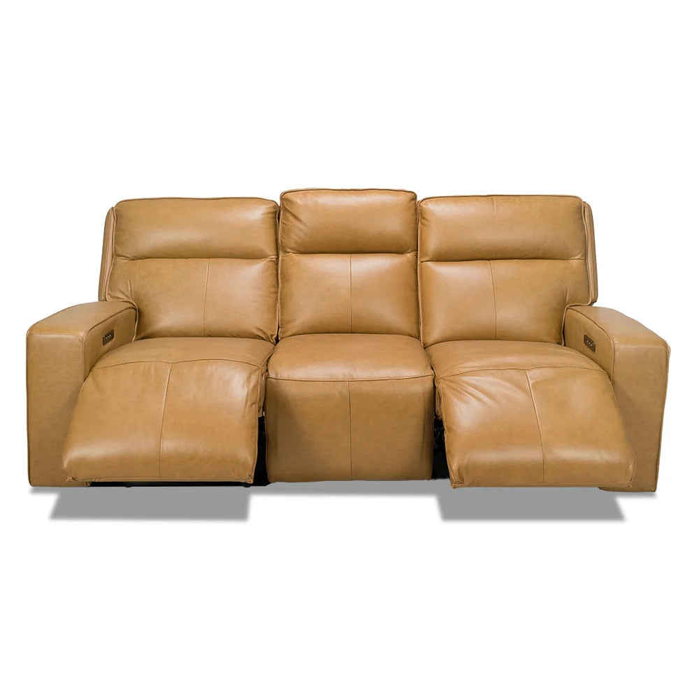 Sora Zero Gravity Power Reclining Leather Sofa with Power Headrests