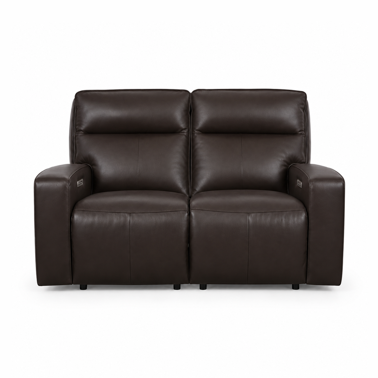 Sora Zero Gravity Power Reclining Leather Console Loveseat with Power Headrests & Soundbar