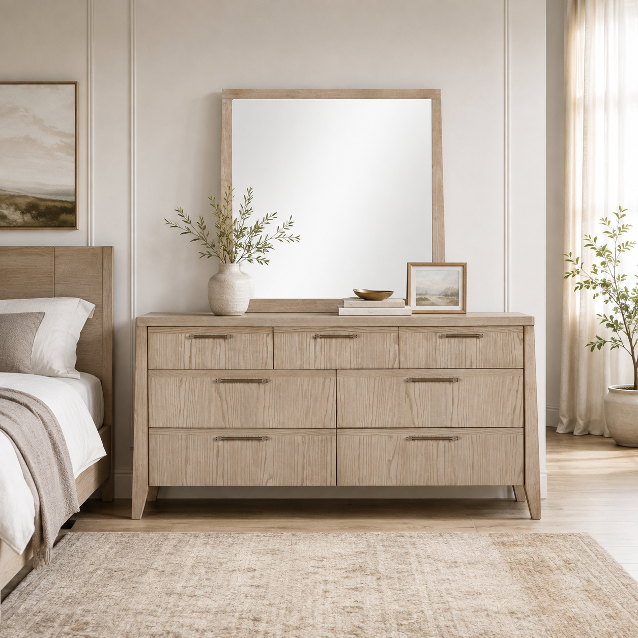 Sumire Wall or Dresser Mirror in Ginger