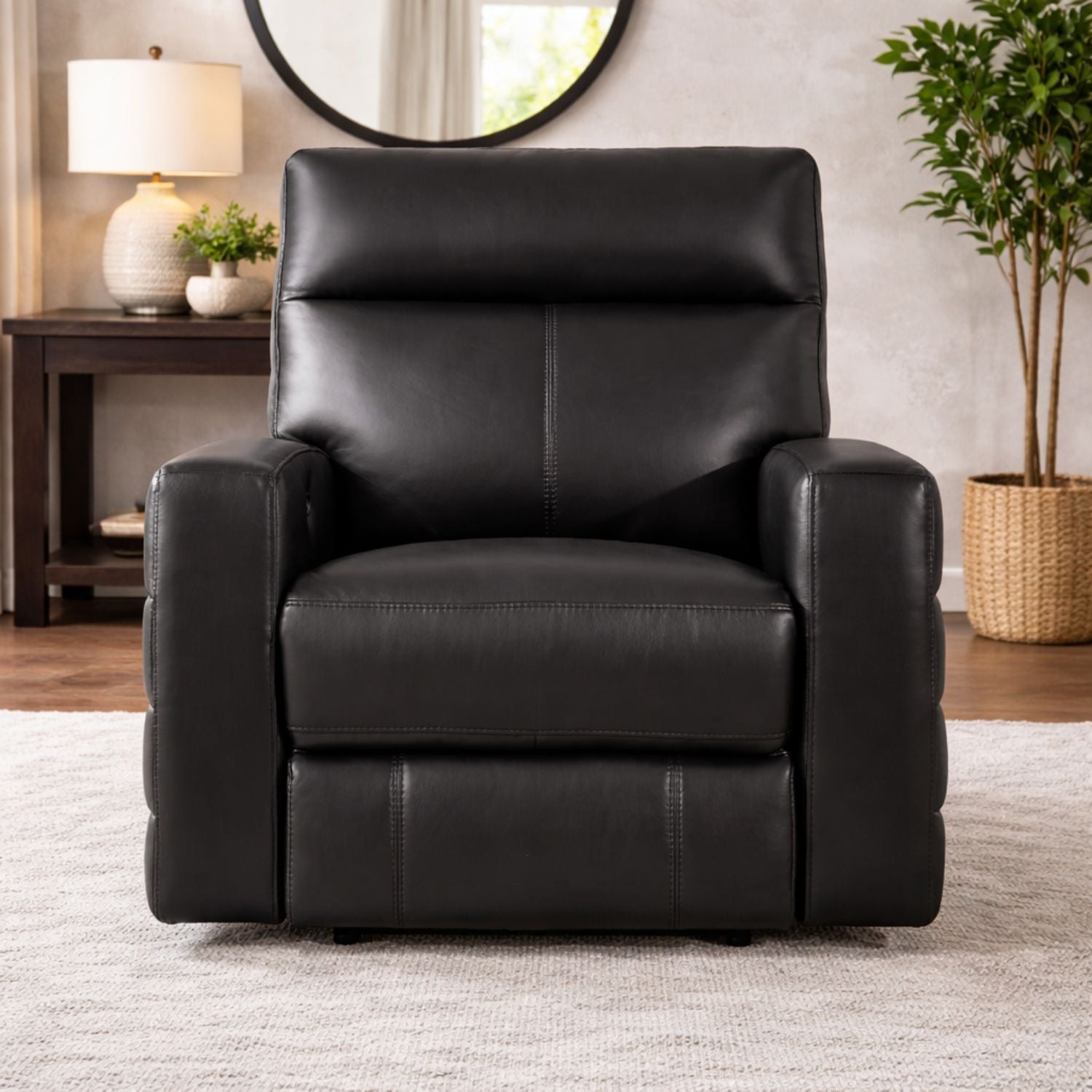 Suvi Top Grain Leather Power Reclining Chair