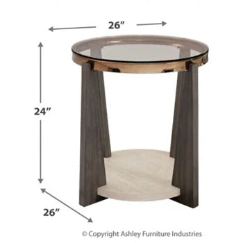 Frazwa Round End Table