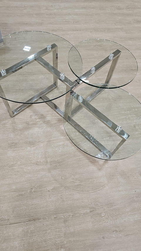 Vanya Glass Top Coffee Tables