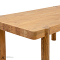 Haini Acacia Wood Round Leg Dining Table