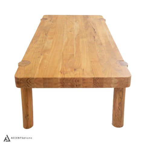 Haini Wooden Round Leg Dining Table