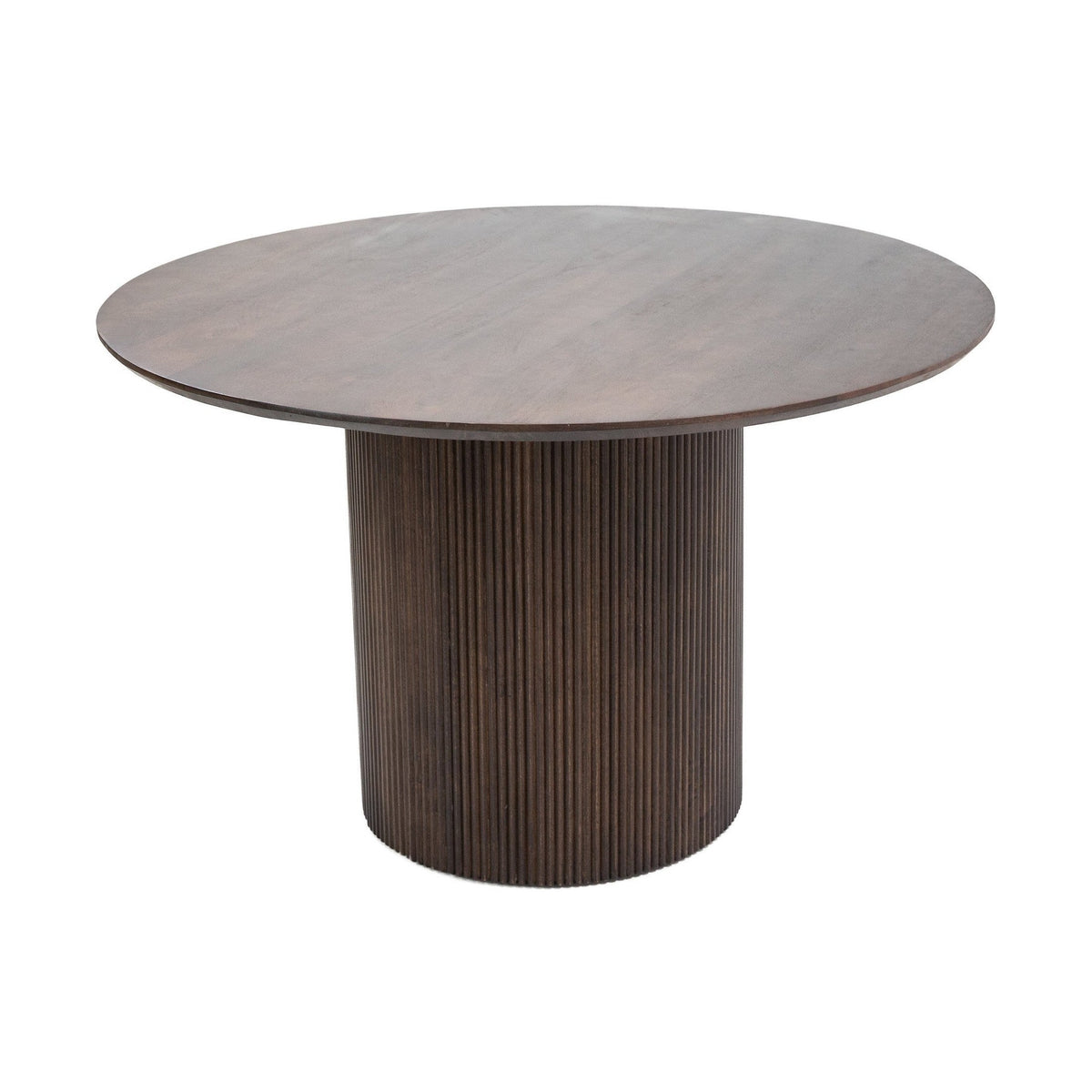 Catalina Solid Mango Wood Dining Table - Dark Brown - Skyview Edmonton