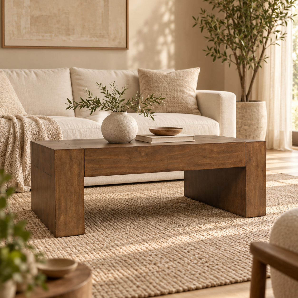 Taos Dovetailed Cocktail Table – Chestnut