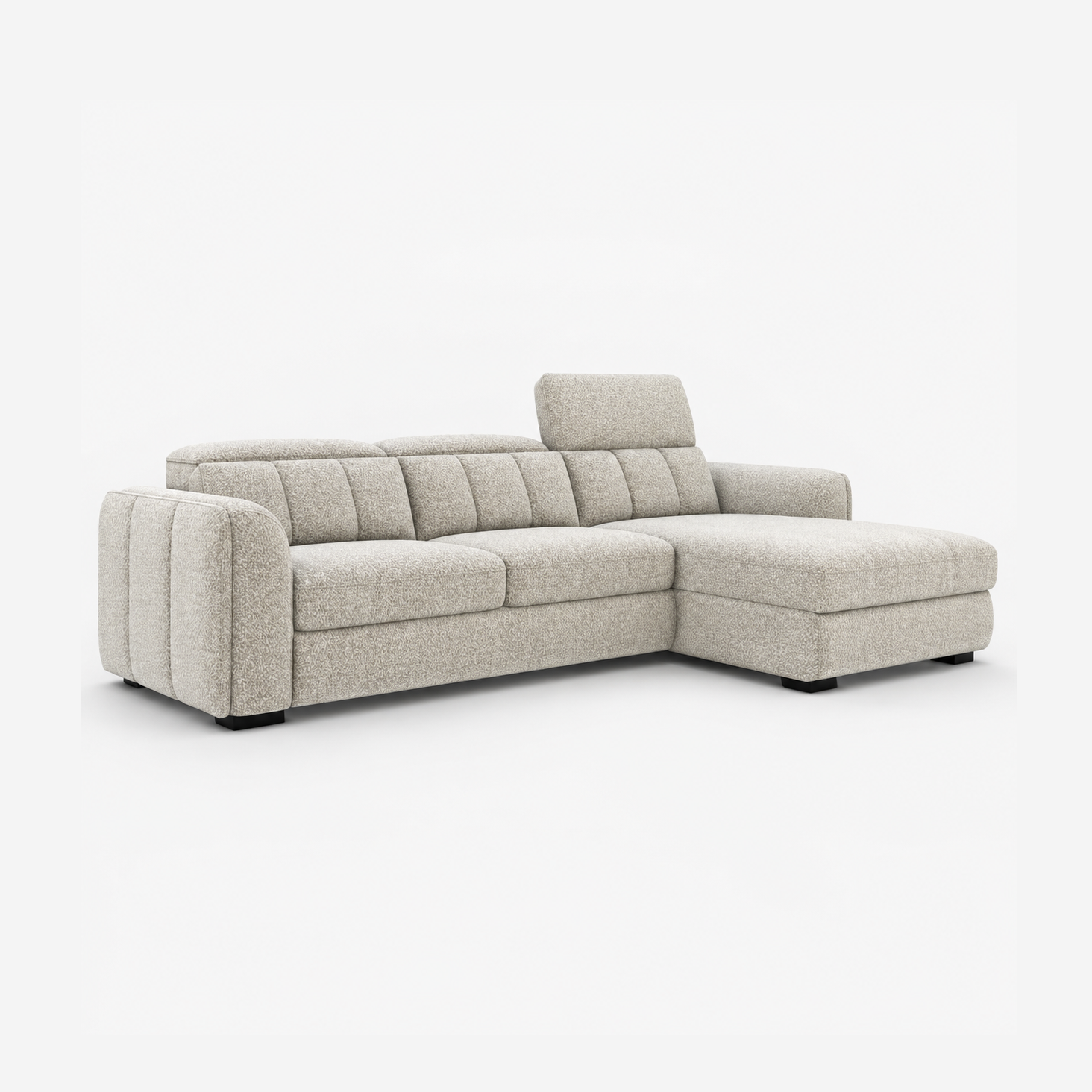 Toren Performance Fabric Sectional Sleeper with Chaise – Oatmeal