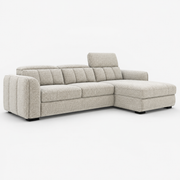 Toren Performance Fabric Sectional Sleeper with Chaise – Oatmeal