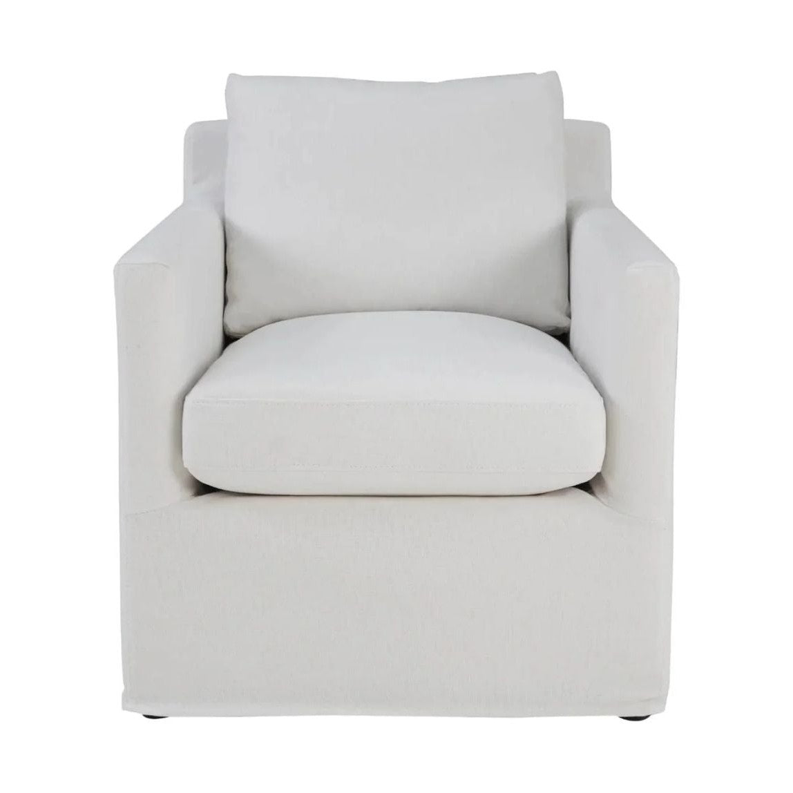 Torwyn Club Chair - White Linen