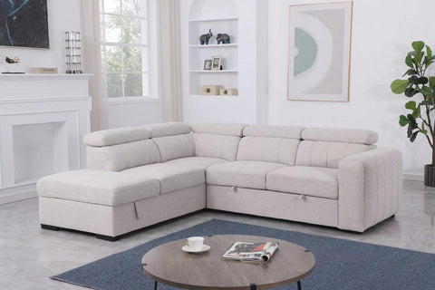 Triston Sleeper Sectional - Fritillary