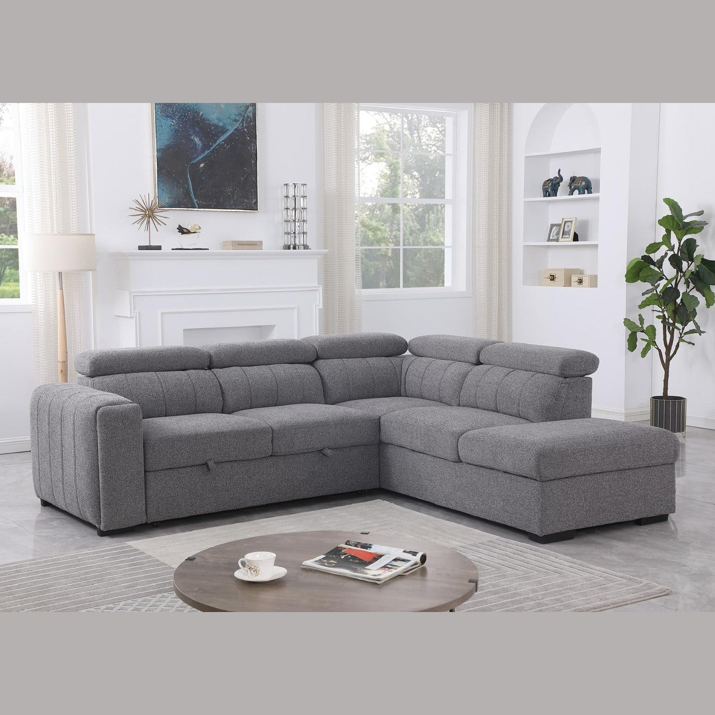 Arlo Sleeper Sectional with Storage Ottoman