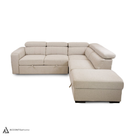 Triston Sleeper Sectional - Fritillary