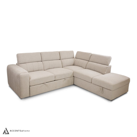 Triston Sleeper Sectional - Fritillary