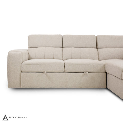 Triston Sleeper Sectional - Fritillary