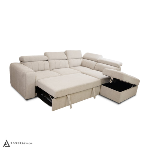 Triston Sleeper Sectional - Fritillary