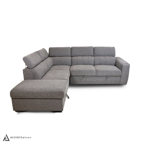 Triston Sleeper Sectional - Believe Grey