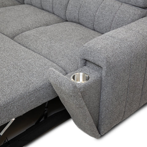 Triston Sleeper Sectional - Believe Grey