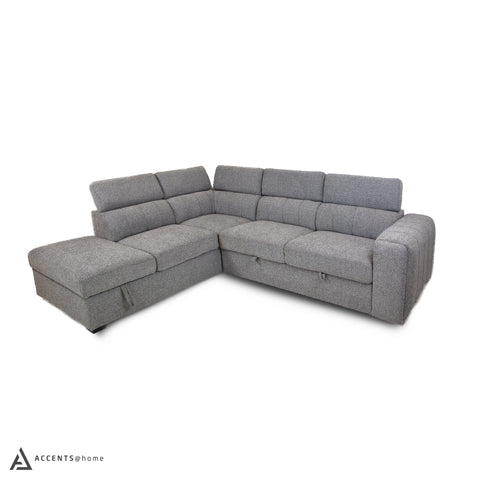 Triston Sleeper Sectional - Believe Grey