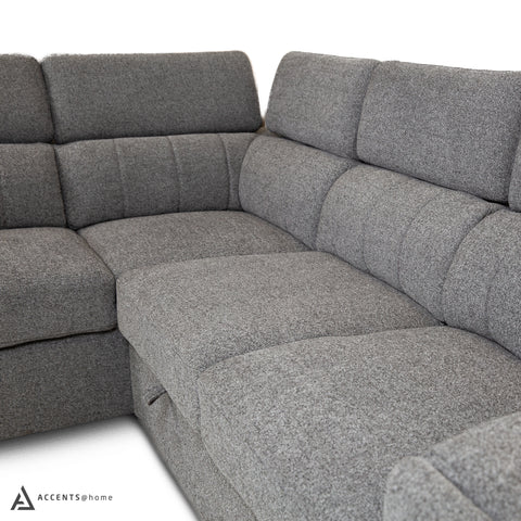 Triston Sleeper Sectional - Believe Grey