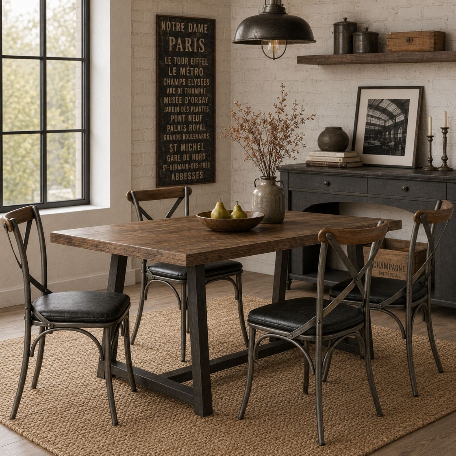 Ullora Crossback Chair with Seat Cushion