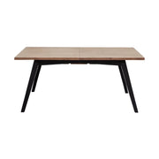 Sorella Extension Dining Table - Sundried Wheat Matte Black