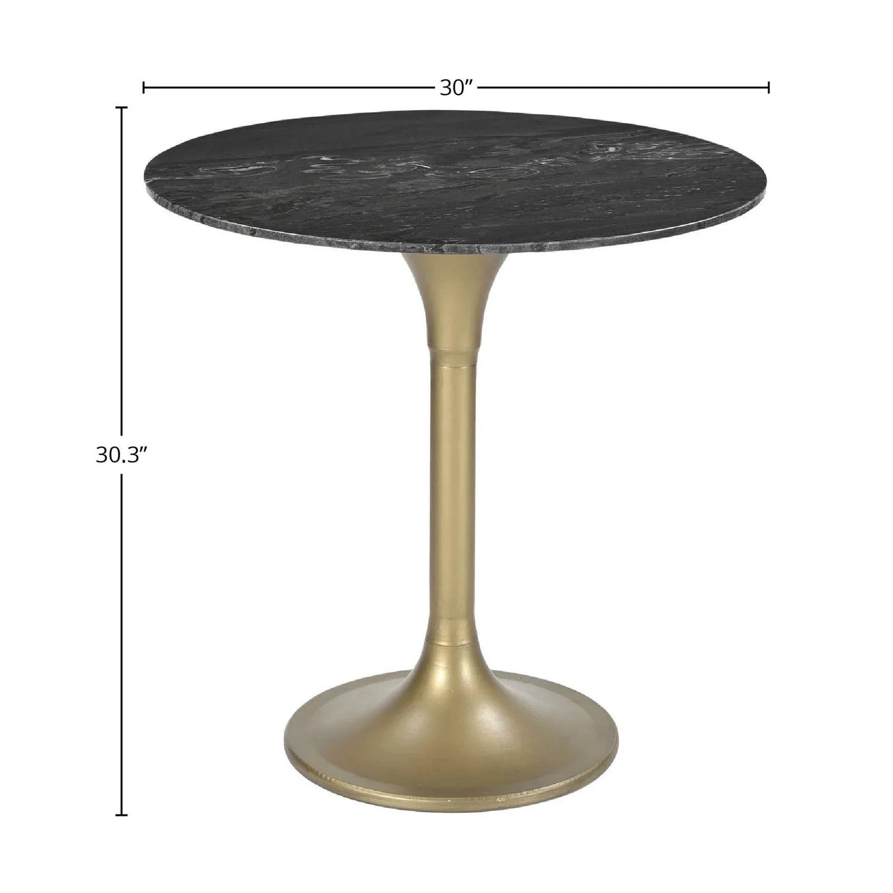 Casson Bistro Table - Italian Black Marble