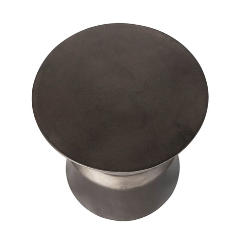 Concrete Hourglass Side Table - Bronze