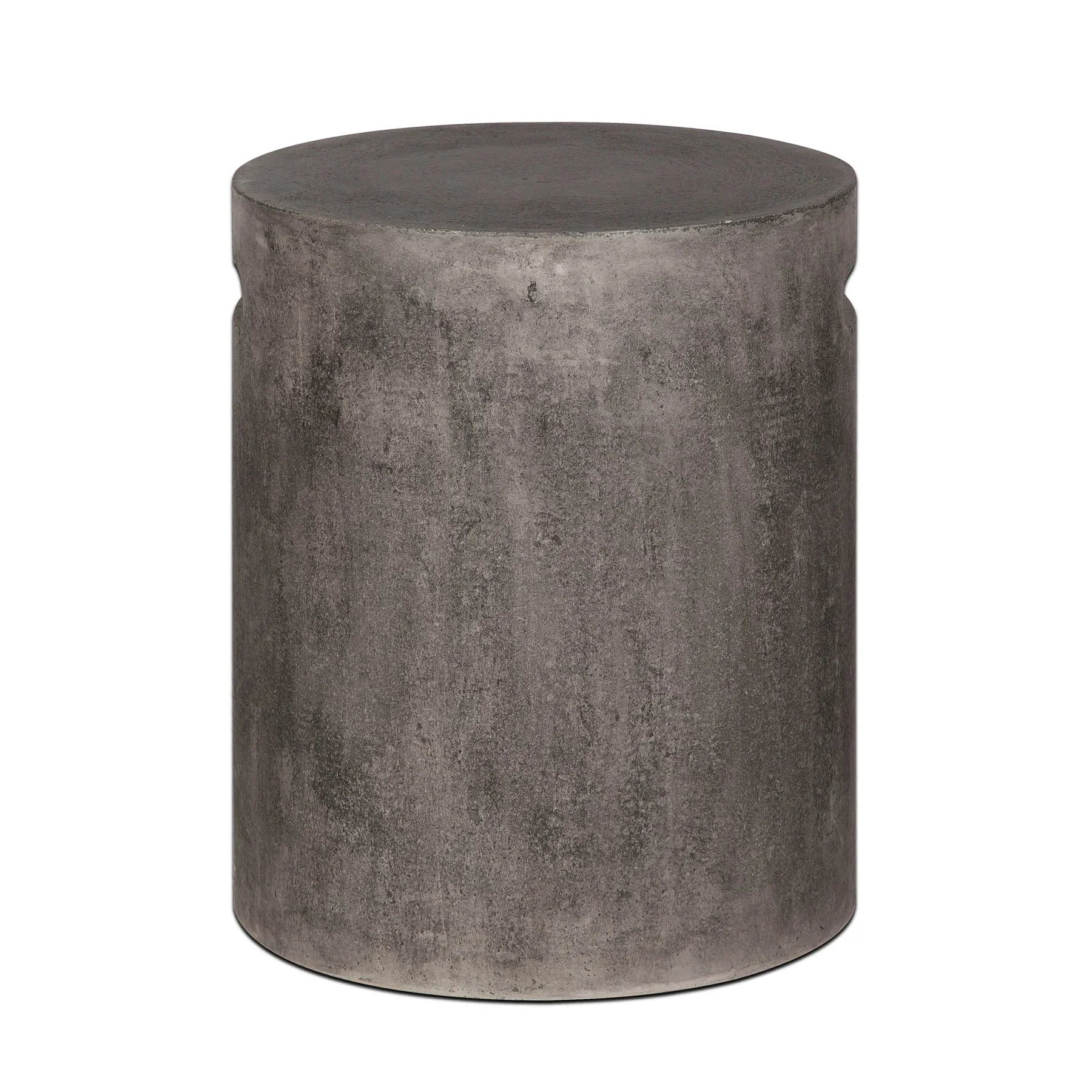 Terranova Round Side Table With Handle - Dark Grey