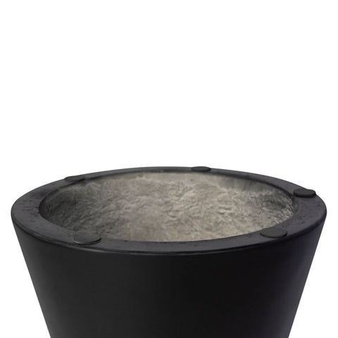 Concrete Mineral Side Table - Black