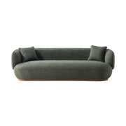 Vaila Premium Boucle Sofa w/2 Pillows - Green