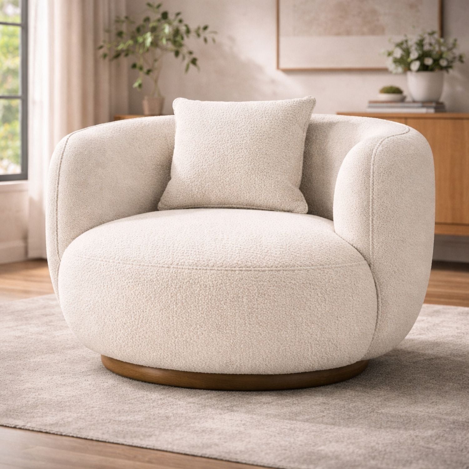 Vaila Premium Boucle Accent Chair