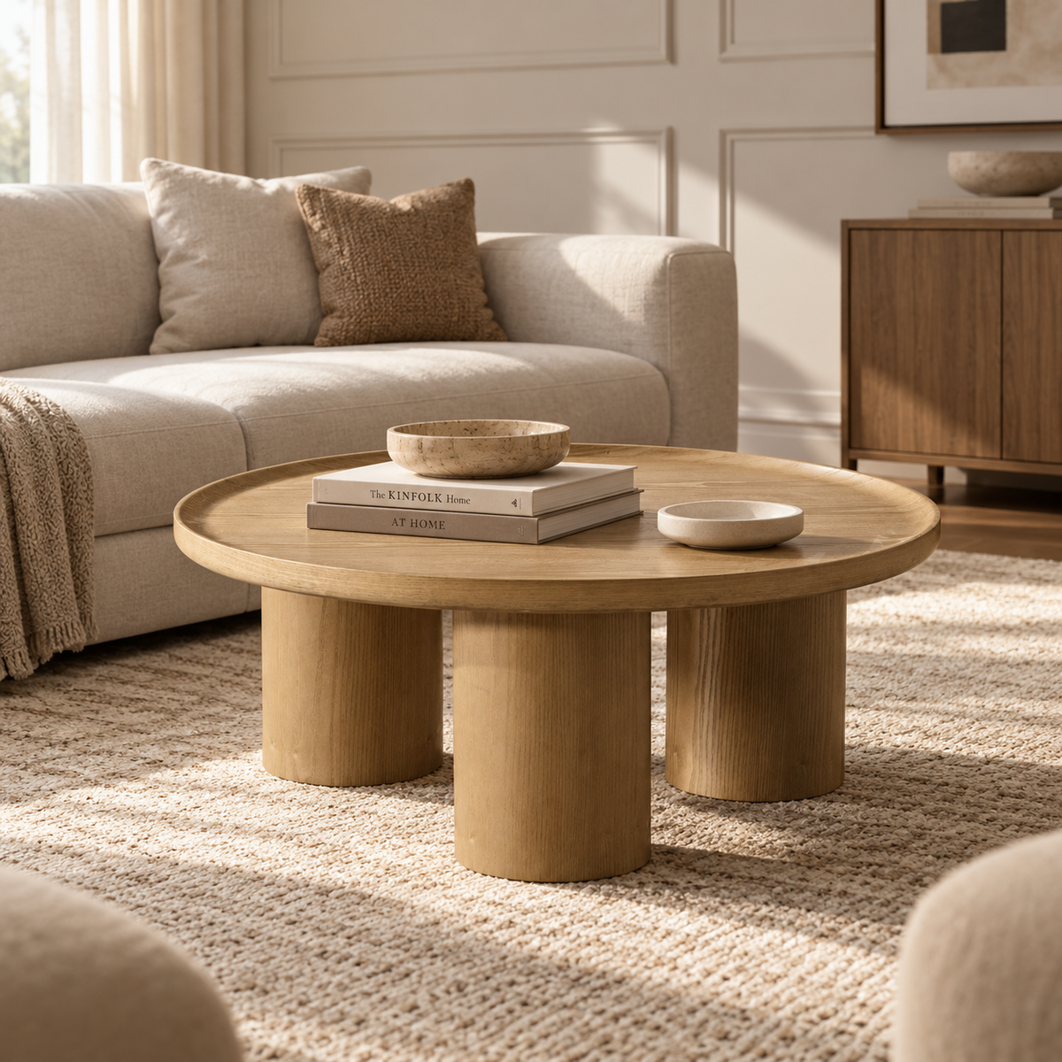 Viggo Round Coffee Table – Natural