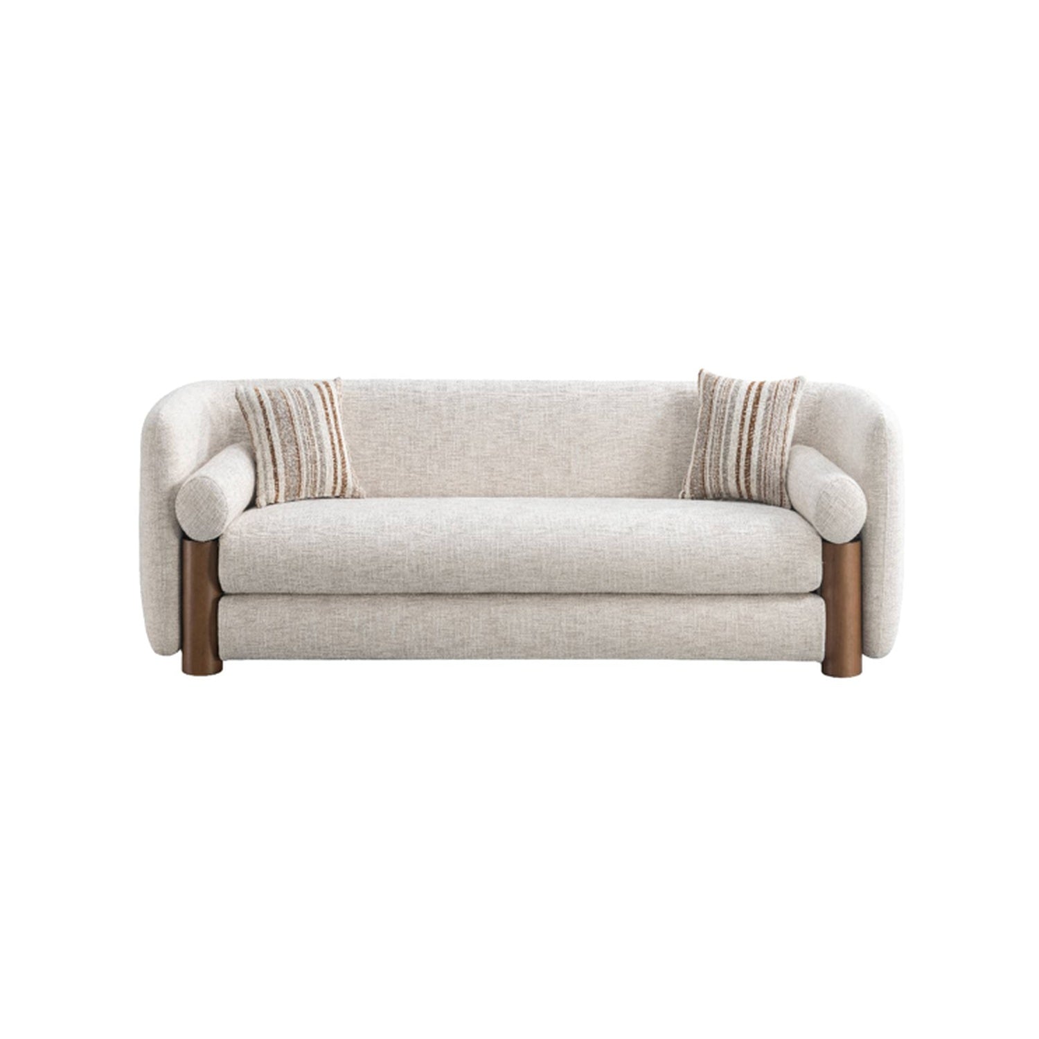 Vilma Modern Upholstered Sofa with Pine Wood Frame