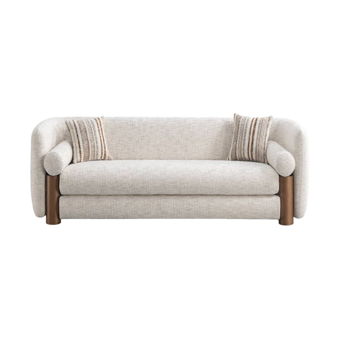 Vilma Modern Upholstered Sofa with Pine Wood Frame