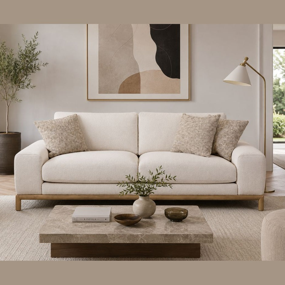 Robbie Fabric Sofa - Stone