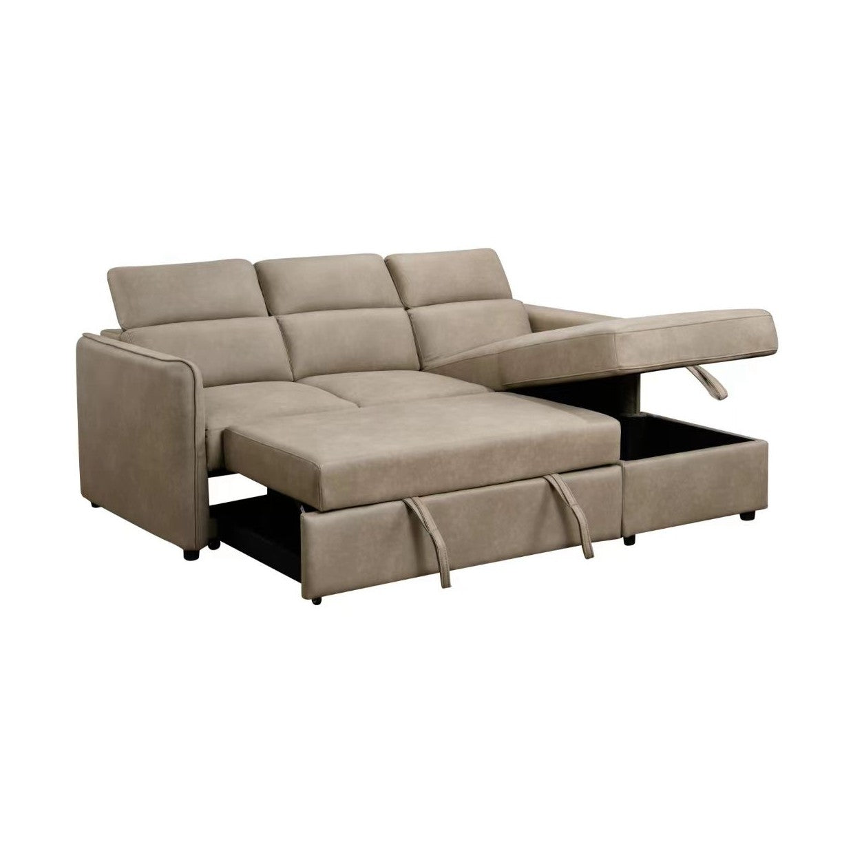 Renato Sleeper Sectional - Steam Grey
