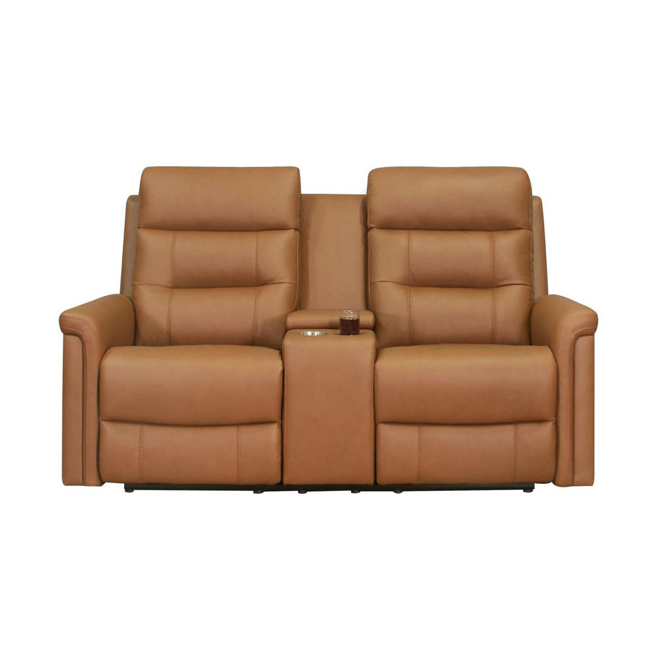 Joren Zero Gravity Power Reclining Leather Loveseat with Power Headrests