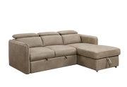Renato Sleeper Sectional - Steam Grey