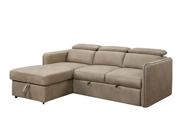 Renato Sleeper Sectional - Steam Grey