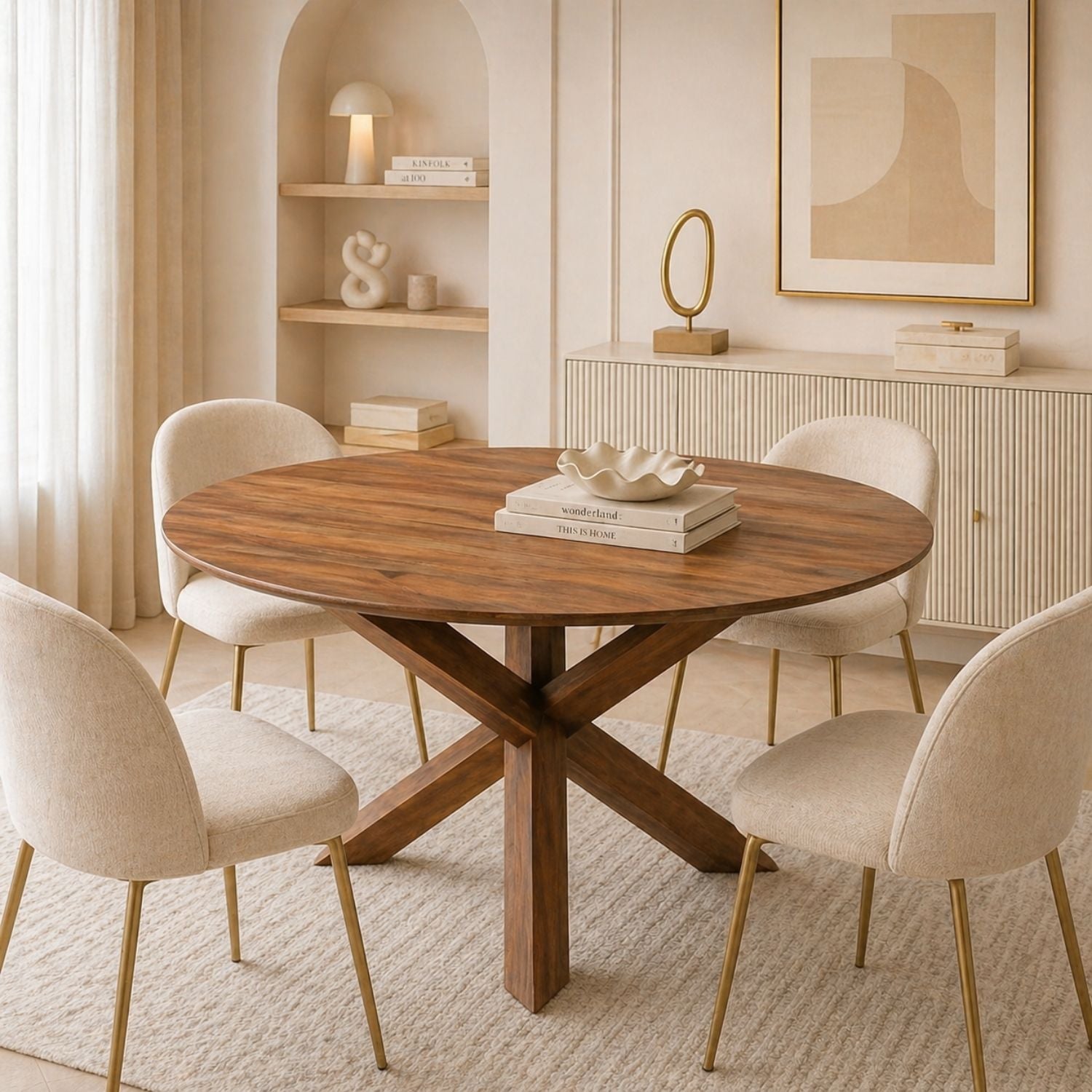 Wicklow 3-Legged Dining Table