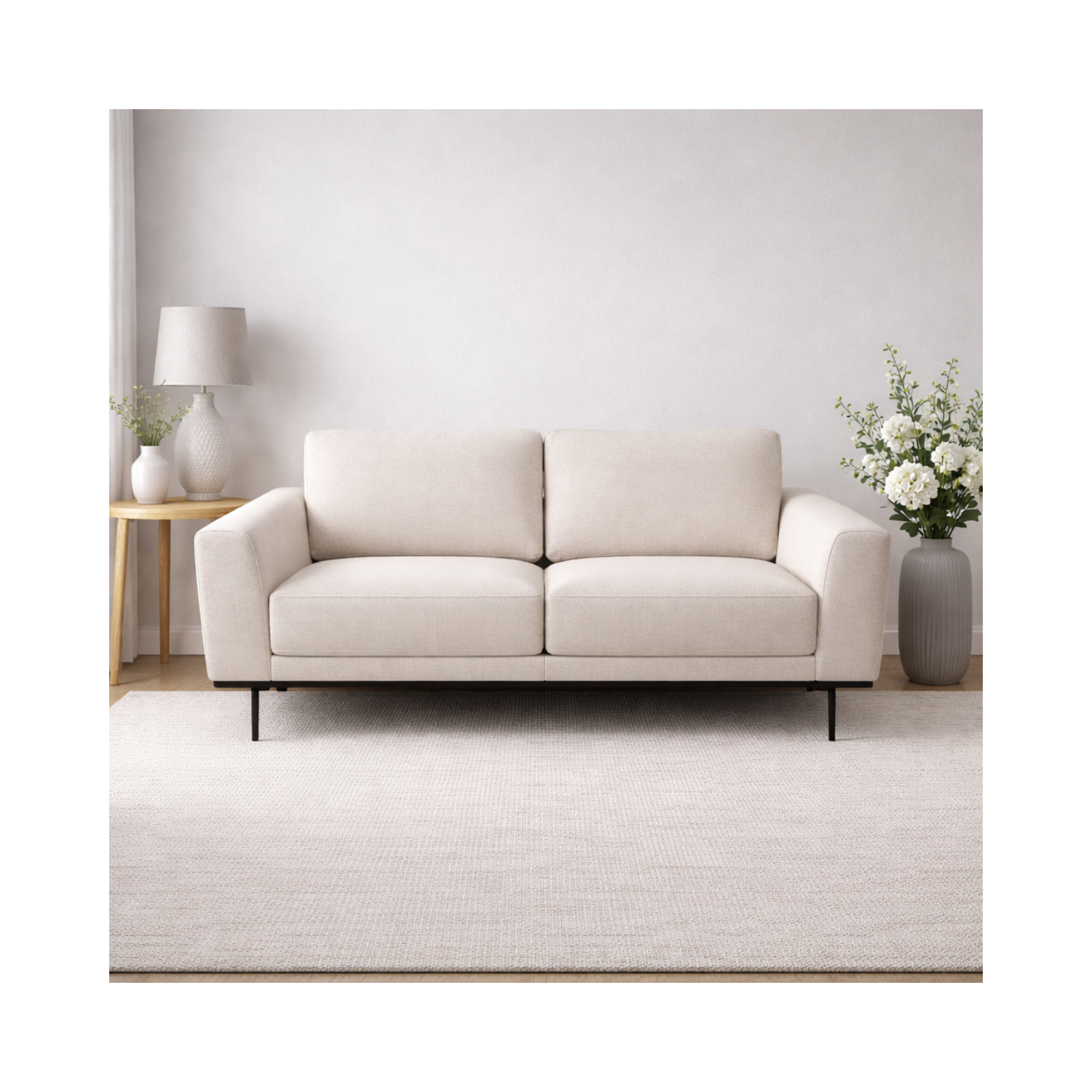 Willow Fabric Loveseat - Lovegood Bisque