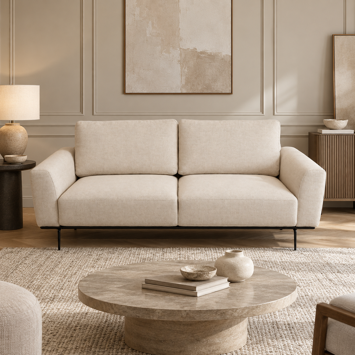 Willow Fabric Sofa - Lovegood Bisque