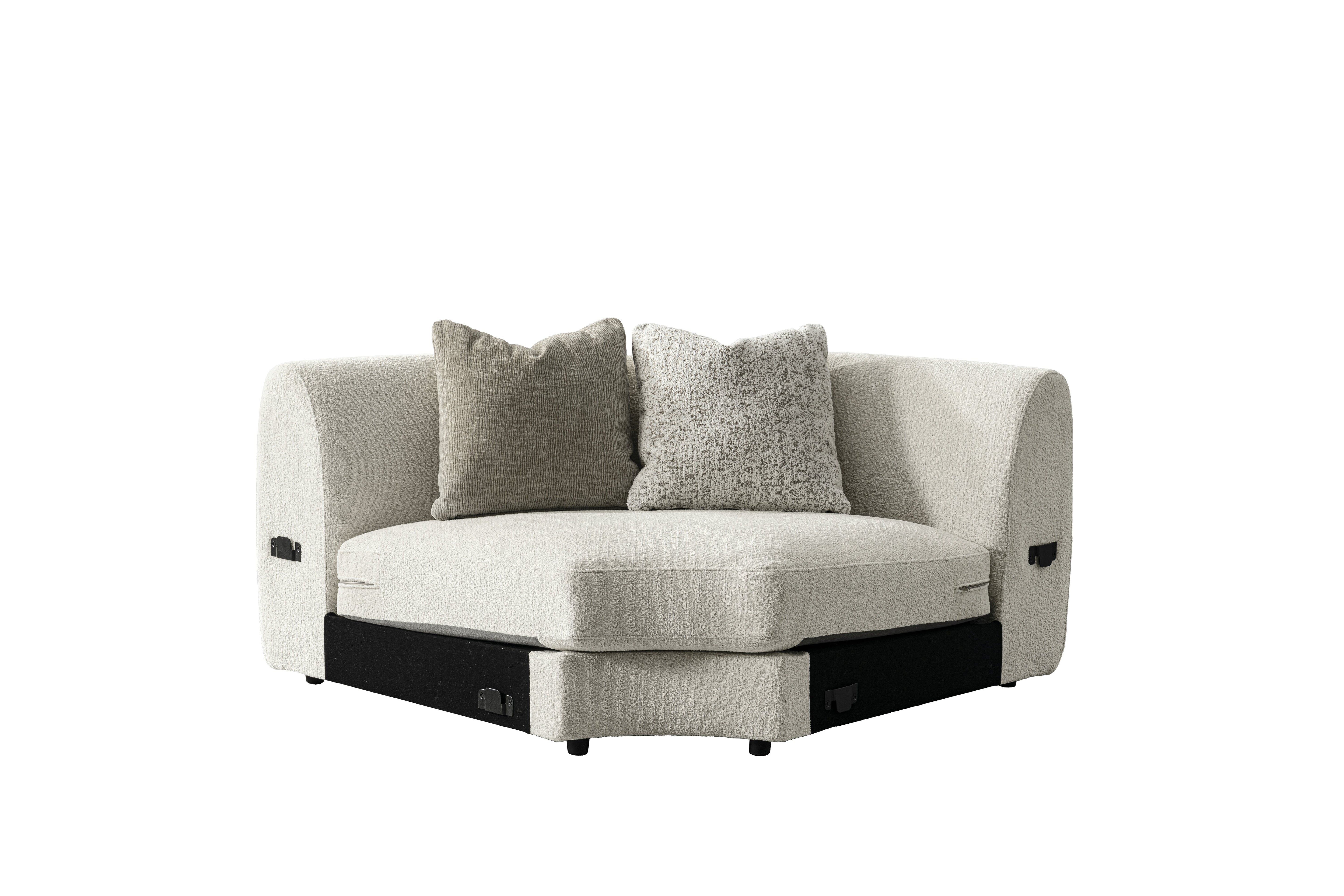 Sorenza Modular Sectional Sofa with Chaise – Ivory