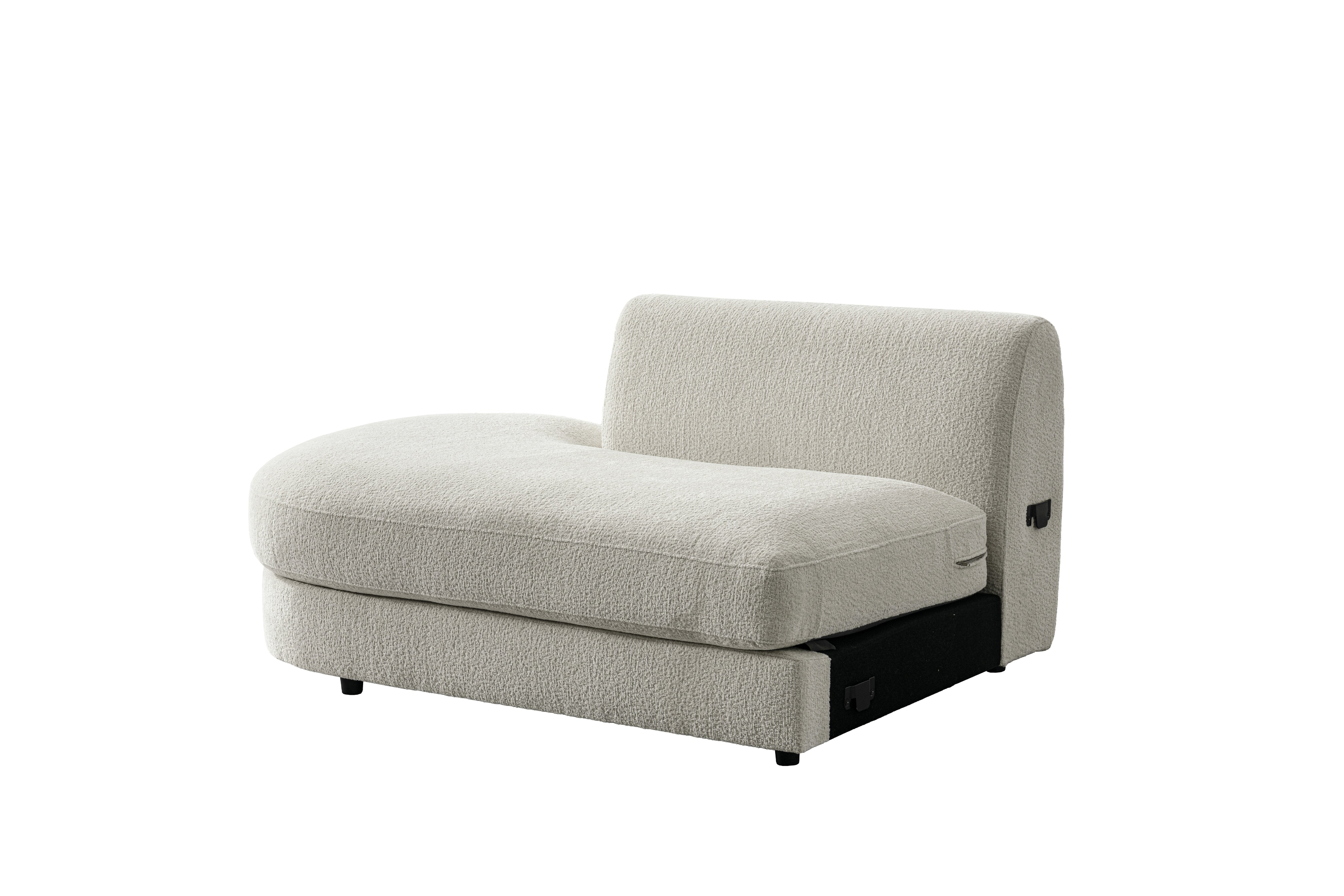 Sorenza Modular Sectional Sofa with Chaise – Ivory