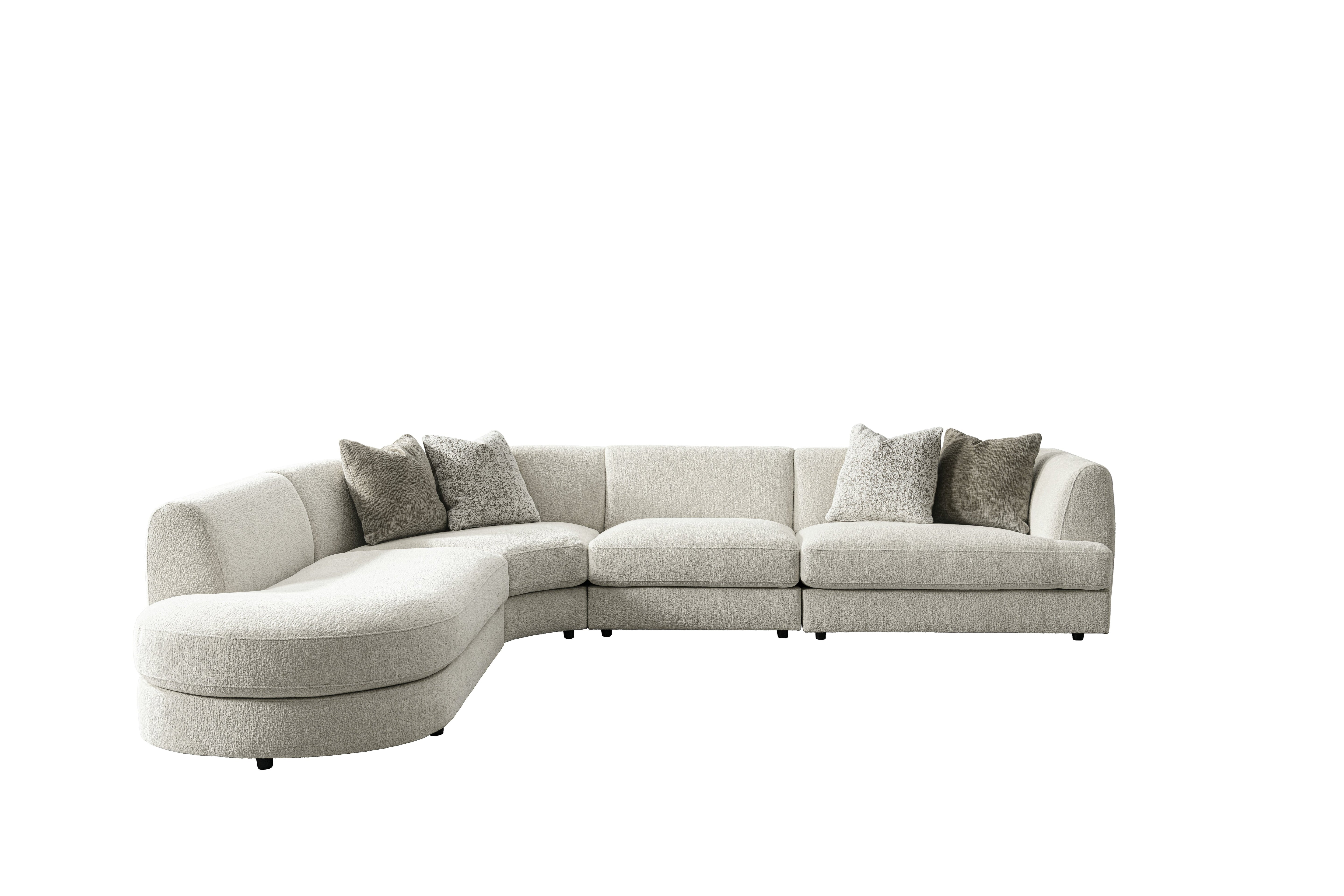 Sorenza Modular Sectional Sofa with Chaise – Ivory
