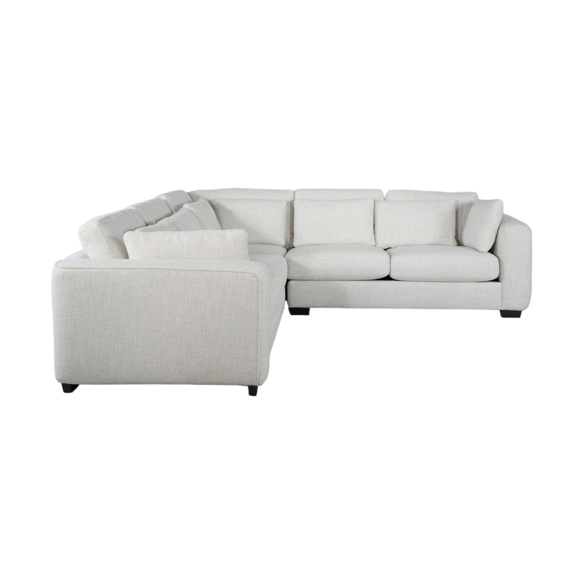Numa 3-Piece Modular Upholstered Sectional Sofa – Greige