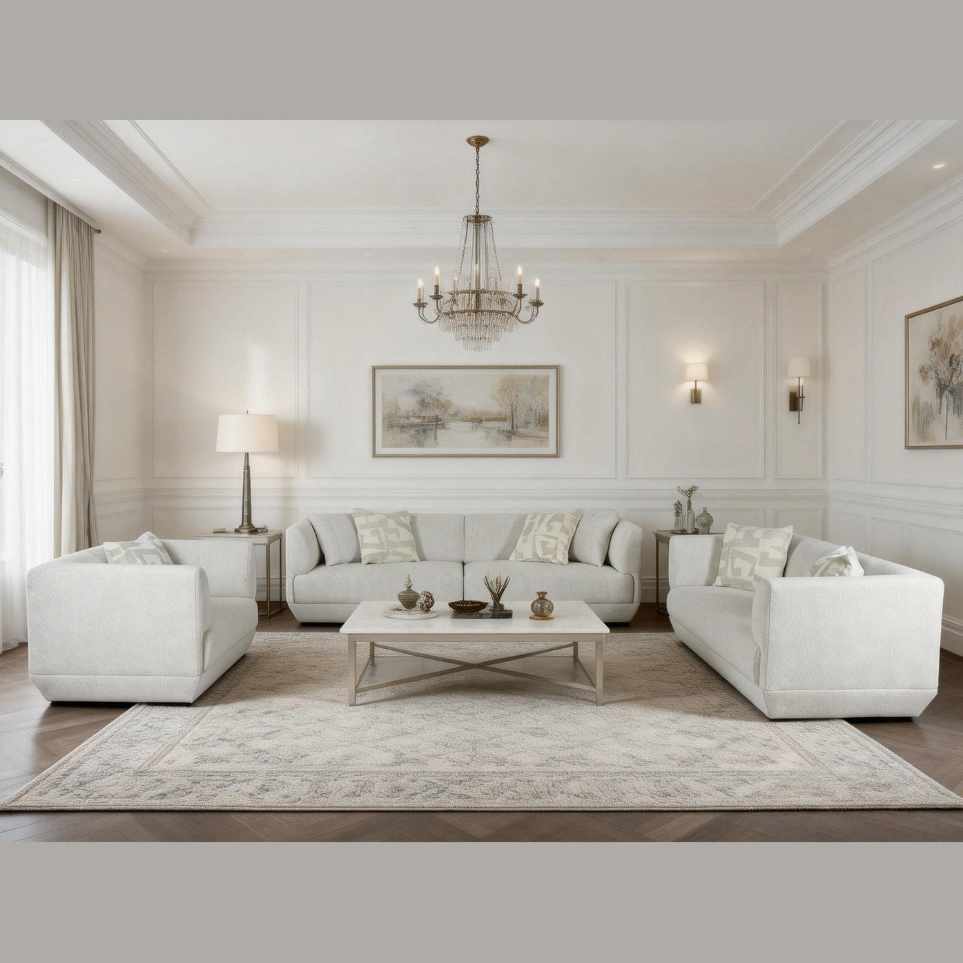 Avelor Loveseat – Beige
