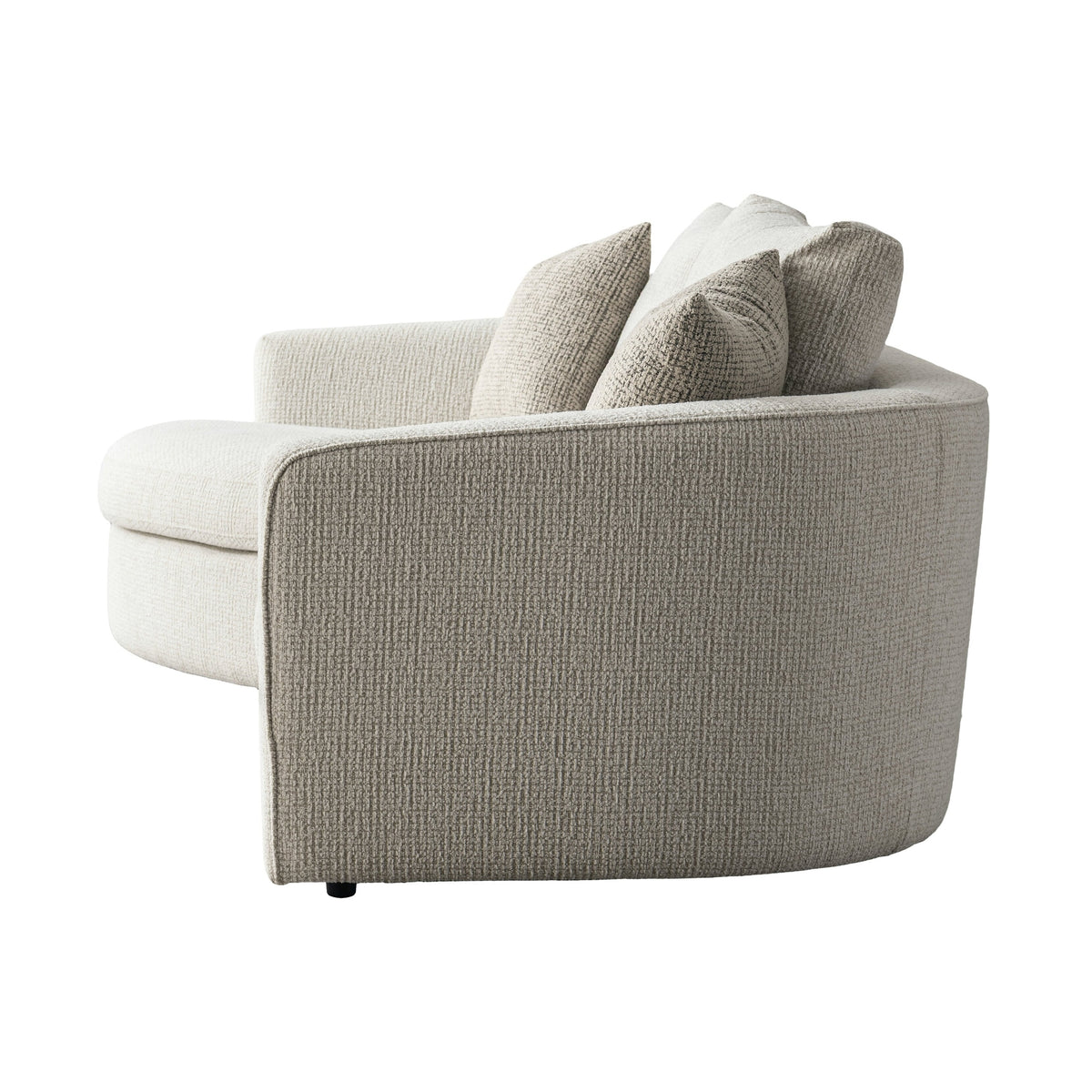 Lorenza Curved Sectional Sofa – Warm Greige