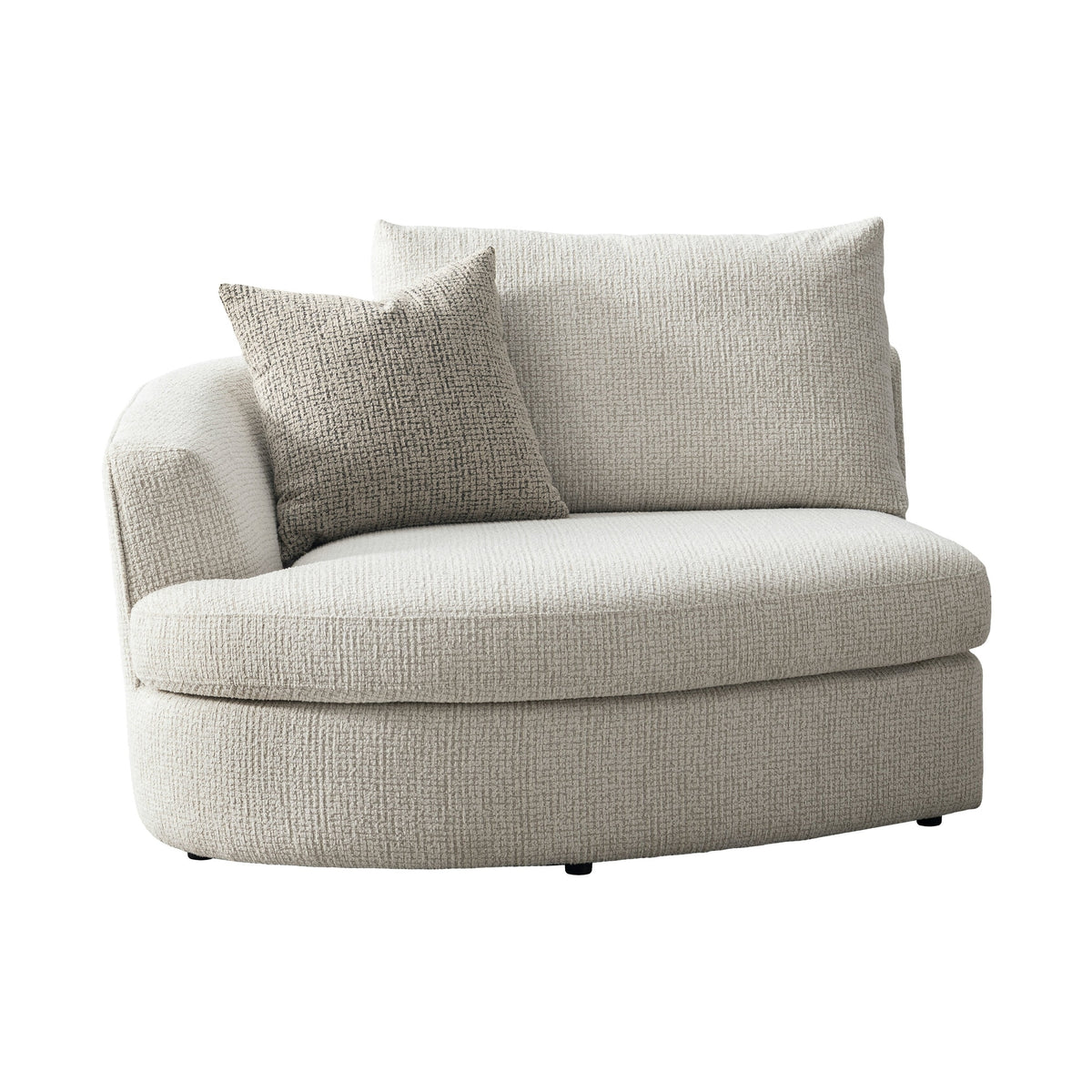 Lorenza Curved Sectional Sofa – Warm Greige