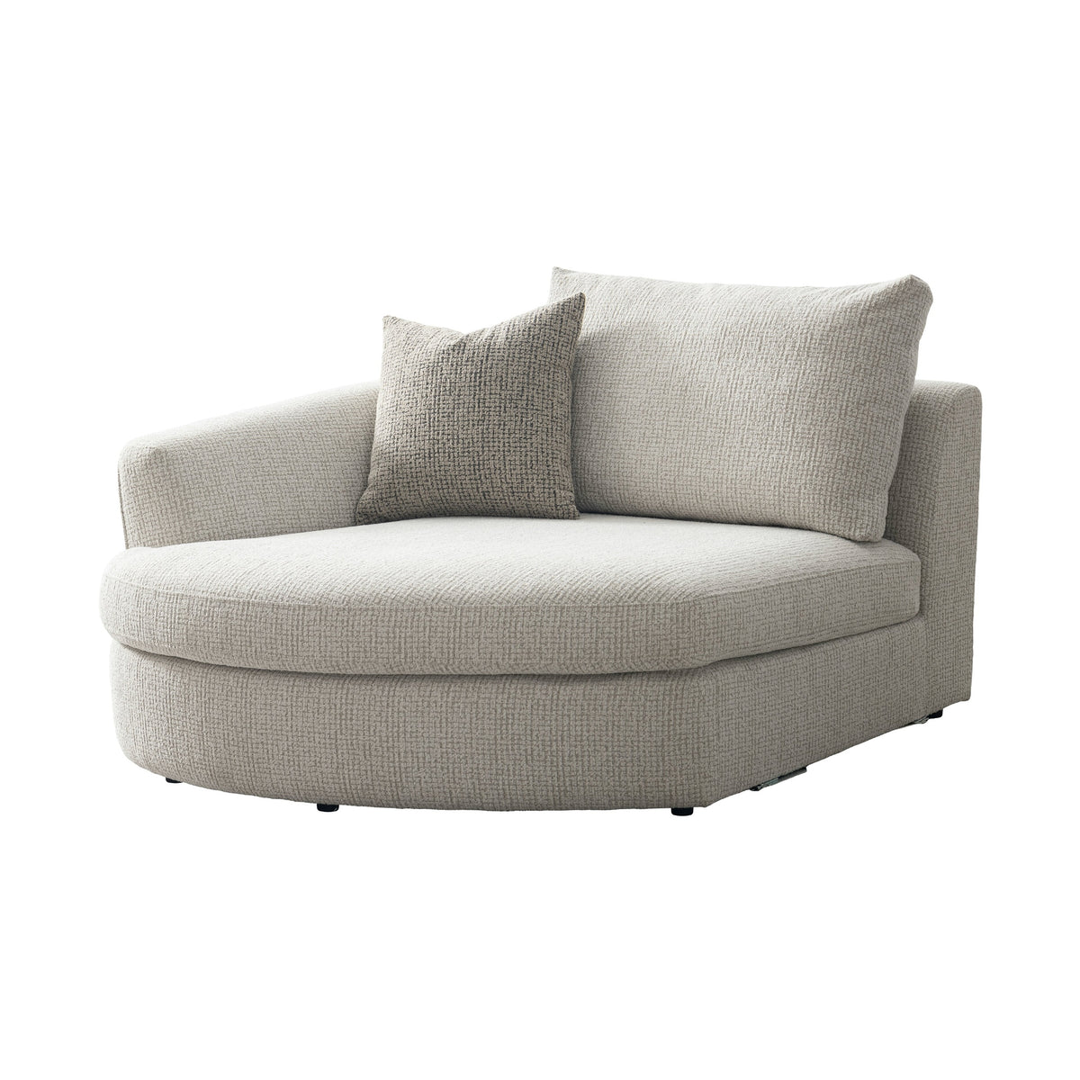 Lorenza Curved Sectional Sofa – Warm Greige